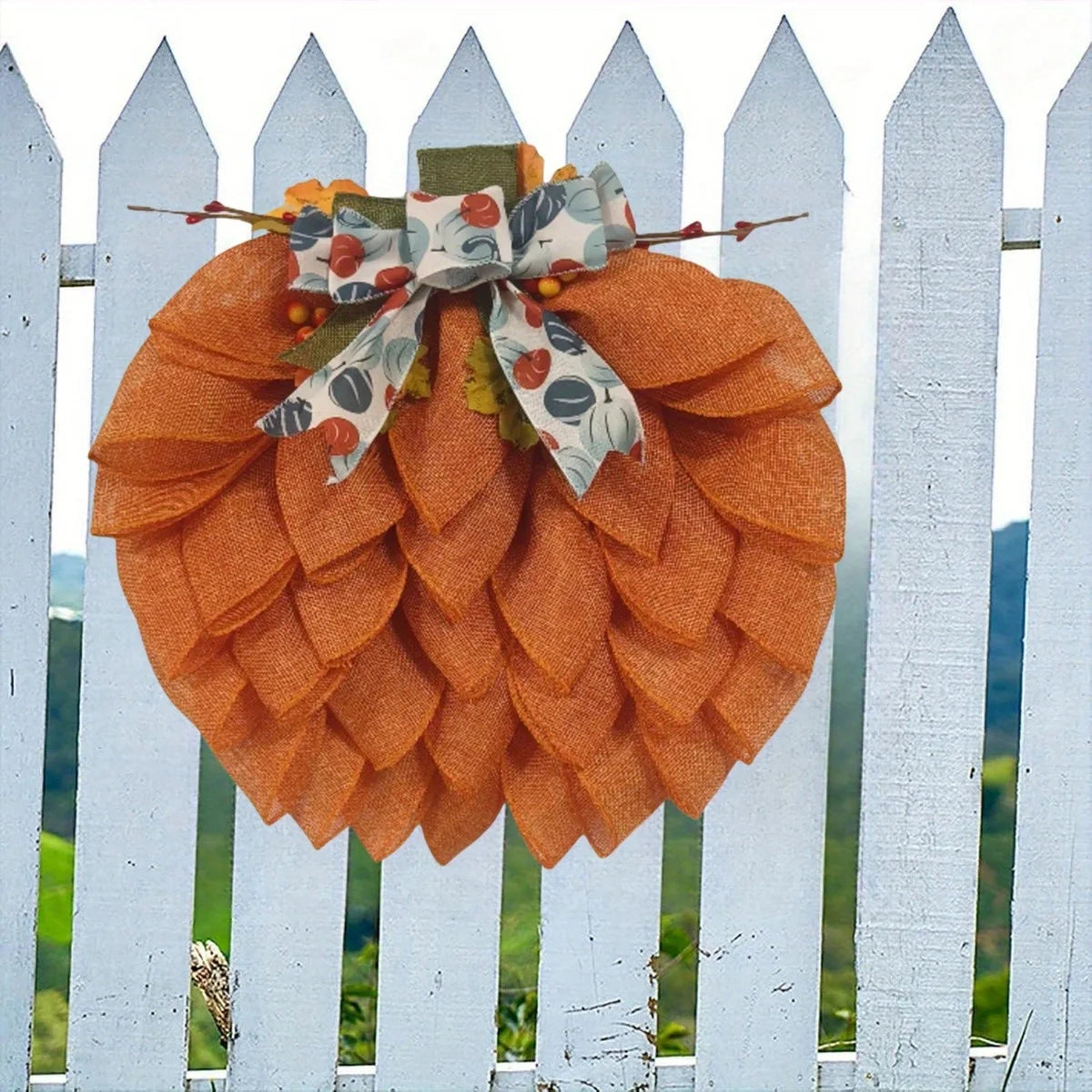 Pumpkin Wreath Fall Decor