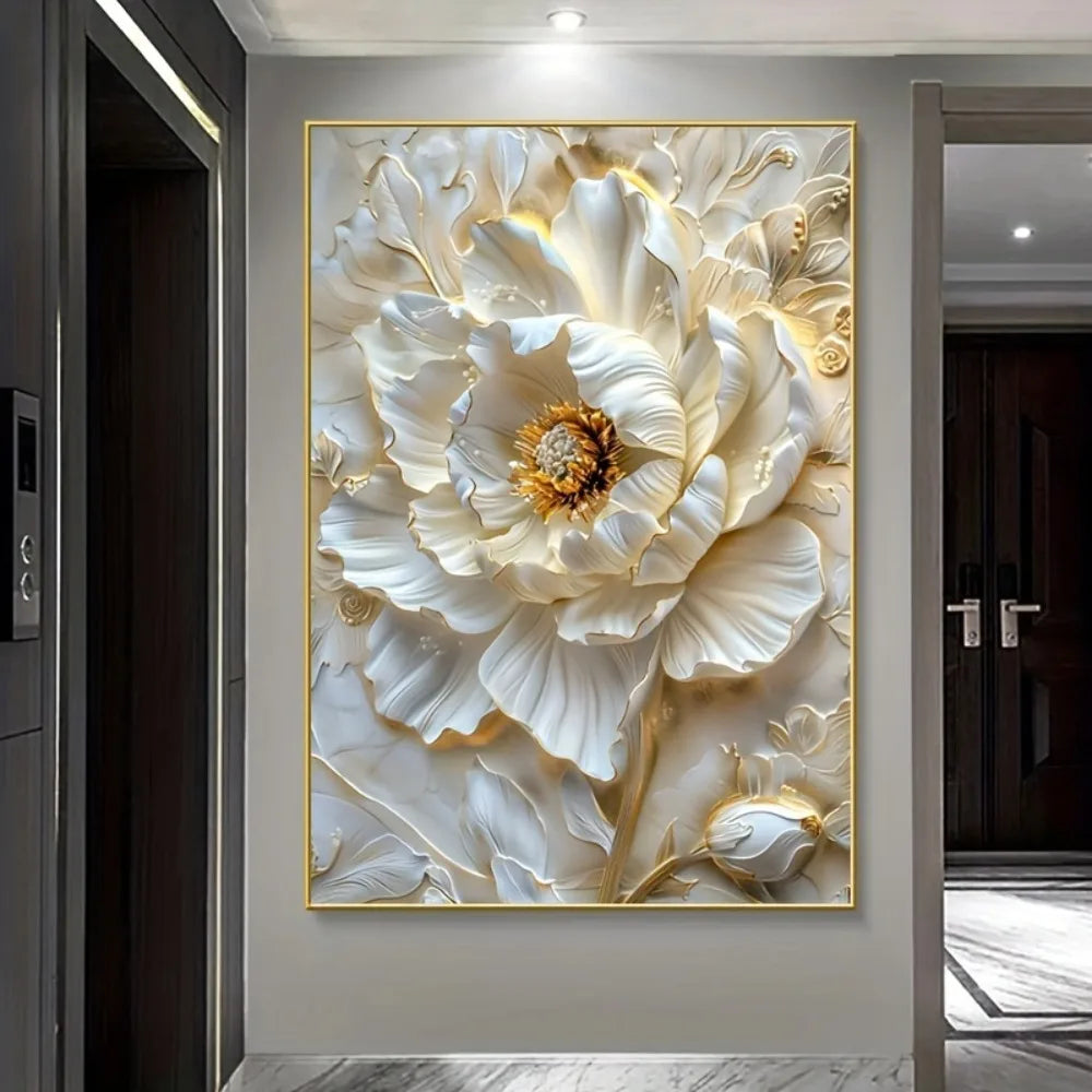Modern Abstract Floral Canvas Print