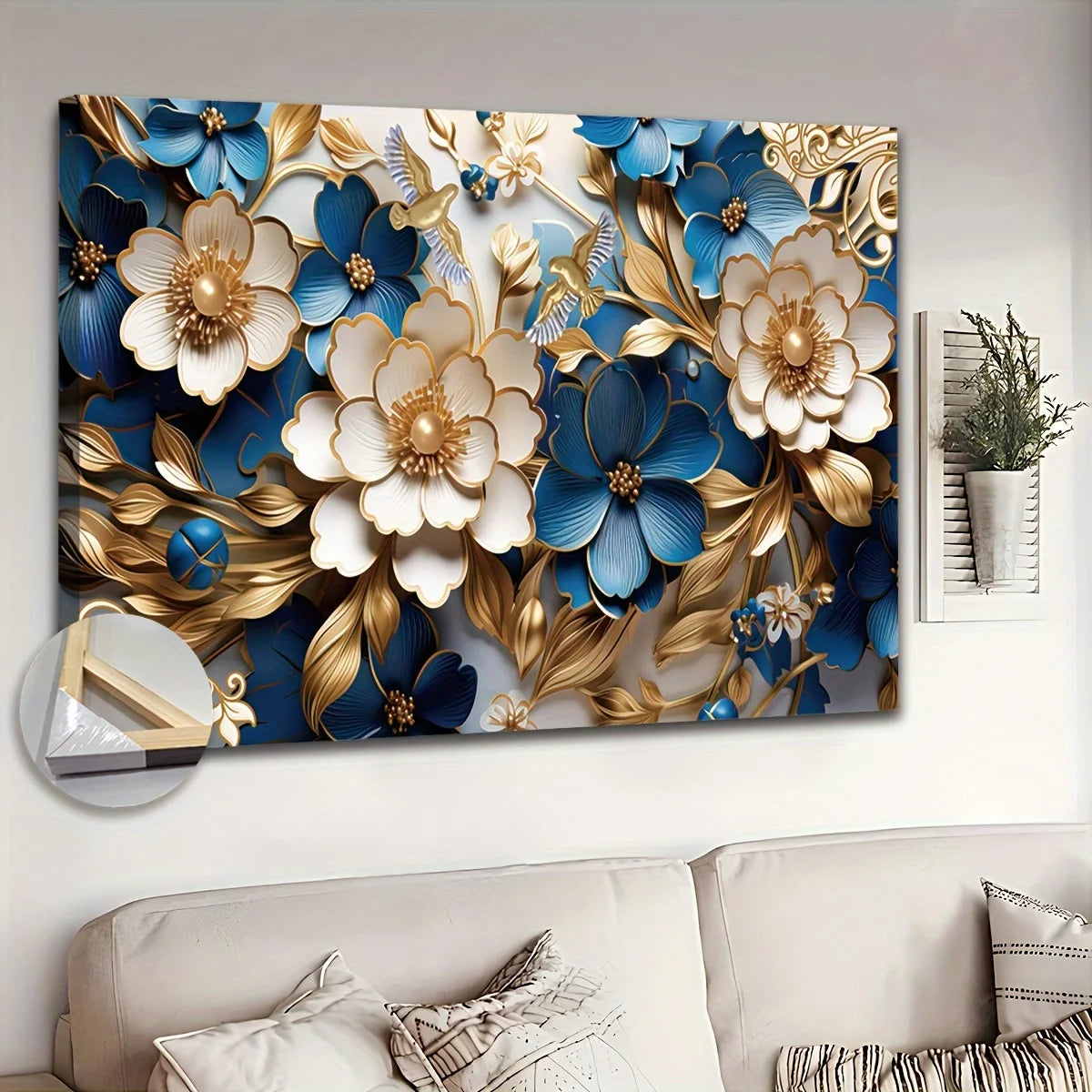 Decorative Modern Floral Canvas Wall Art
