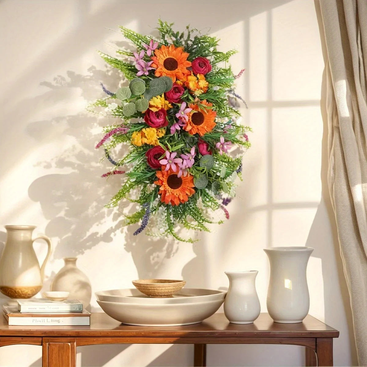 Spring Swag Wreath Decor