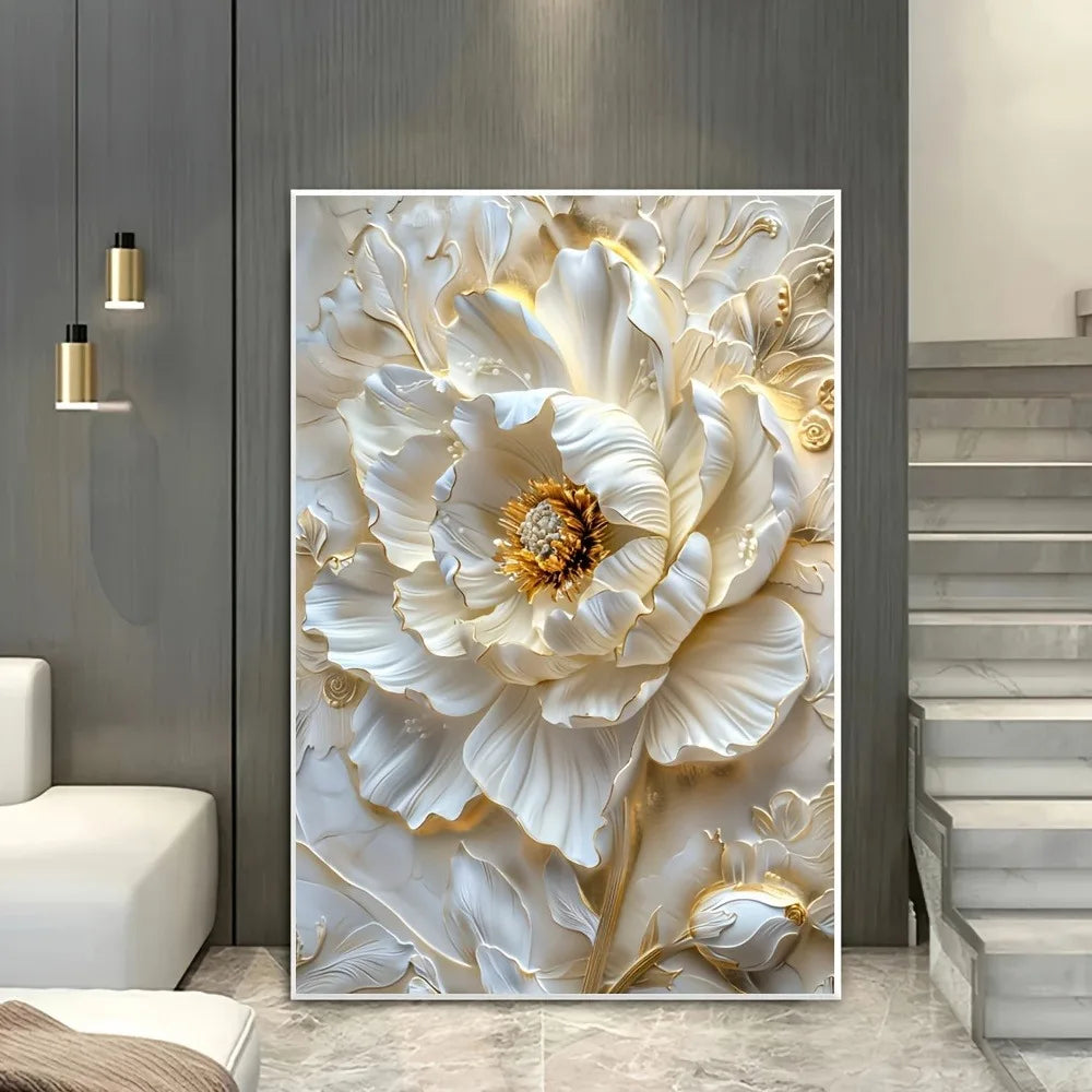 Modern Abstract Floral Canvas Print
