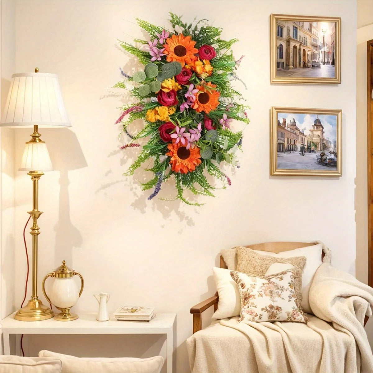 Spring Swag Wreath Decor
