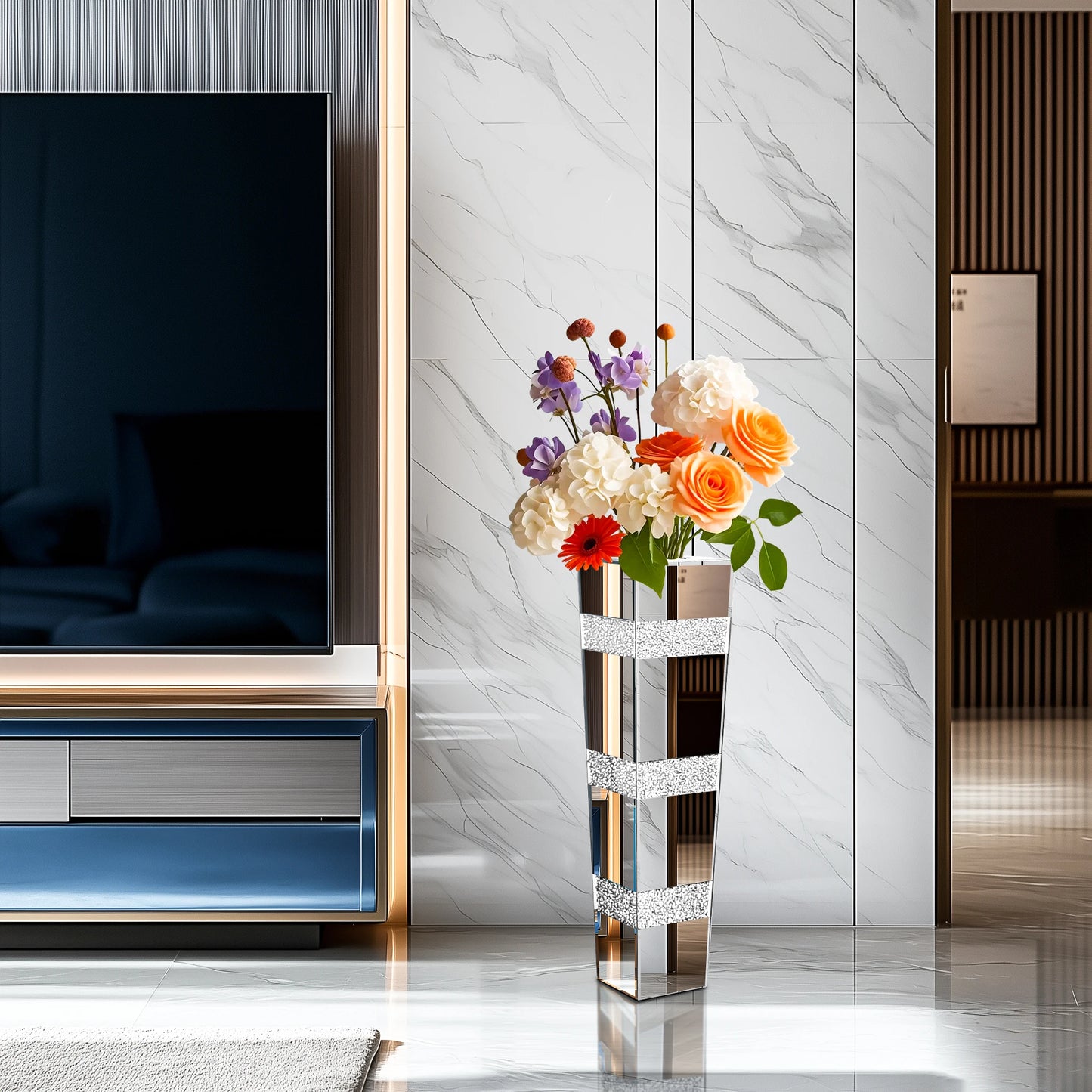 Tall Floor Mirror Vase