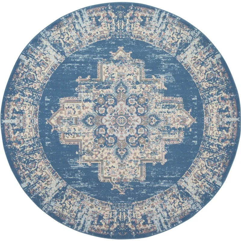 Round Center Medallion Area Rug