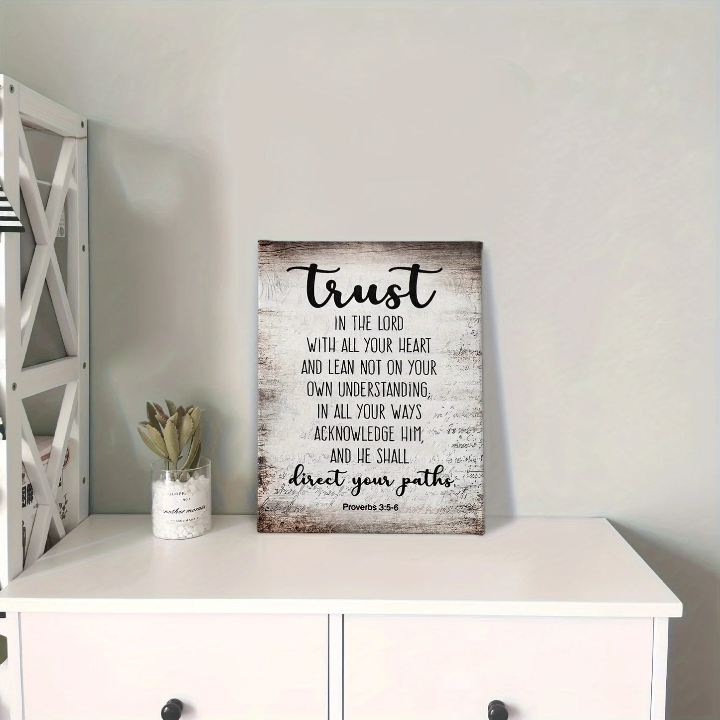 Bible Verses Printed Canvas Wall Decoration