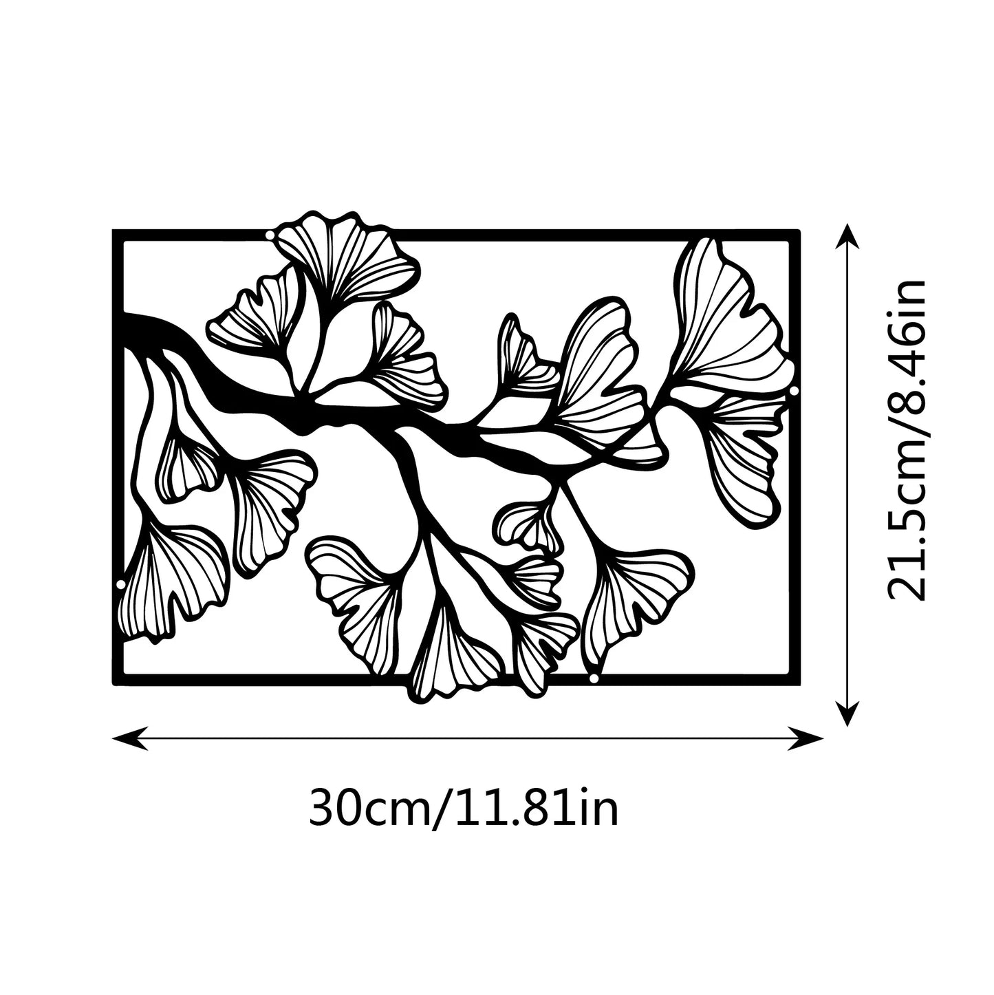 Metal Black And White Wall Art
