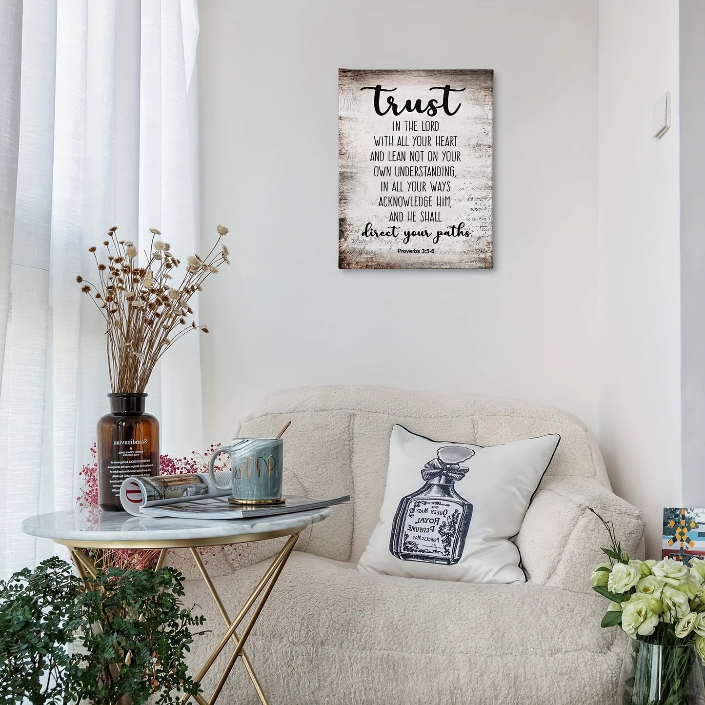 Bible Verses Printed Canvas Wall Decoration