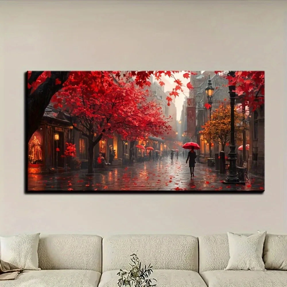 Fall Street Cross Stitch Kit