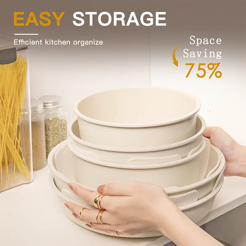 Pots and Pans Ceramic Cookware Set