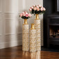 Tall Gold Floor Vases Set