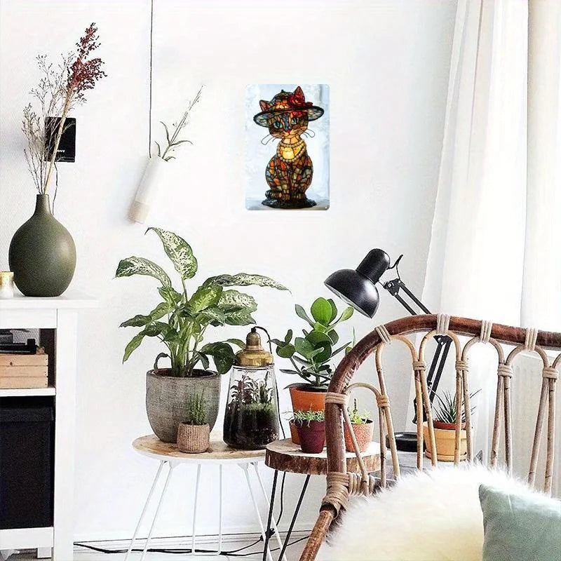 Retro Charm Cat Table Lamp
