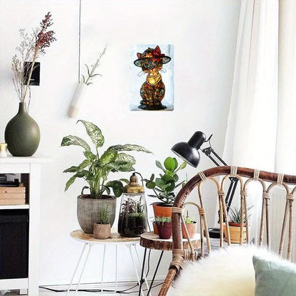 Retro Charm Cat Table Lamp