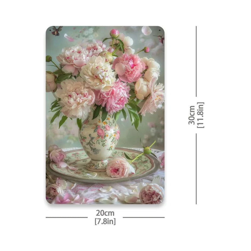 Country Style Vase Metal Art