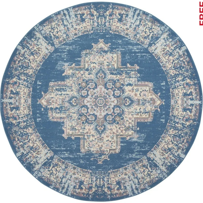 Round Center Medallion Area Rug