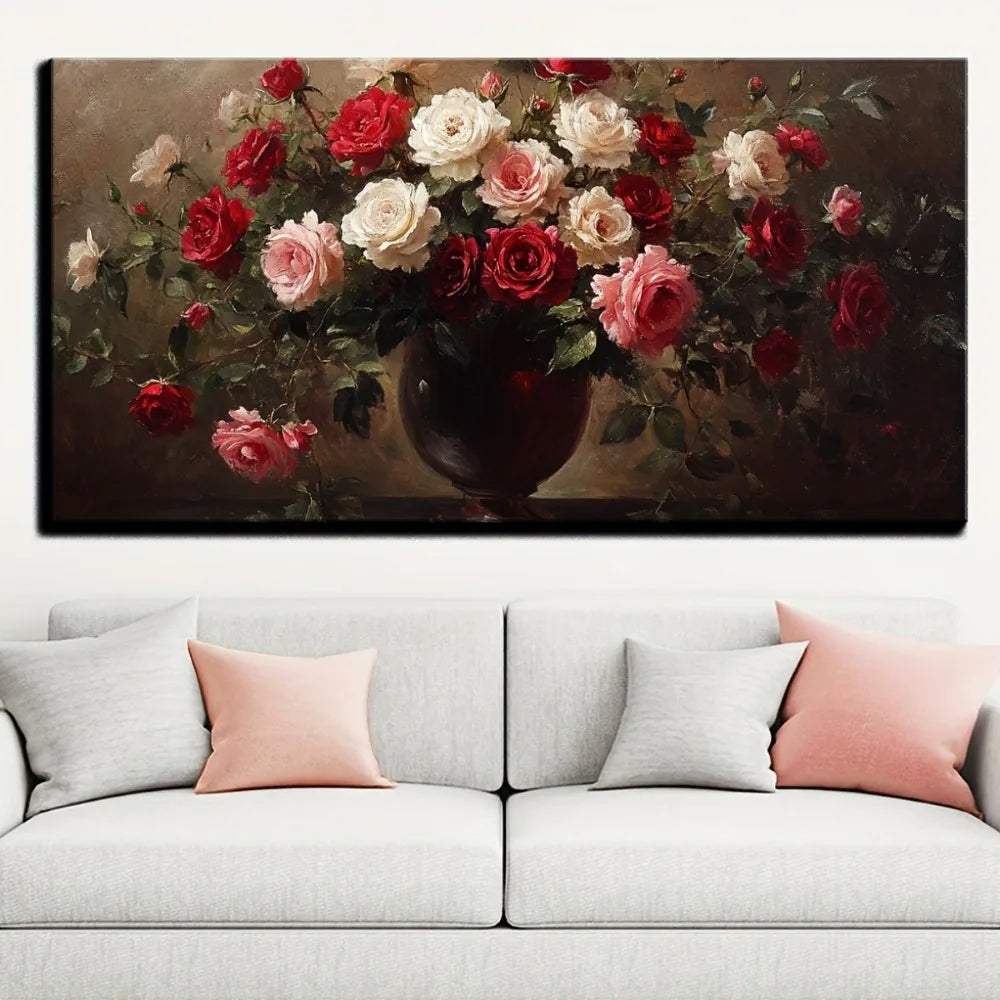 Victorian Style Floral Vase Print