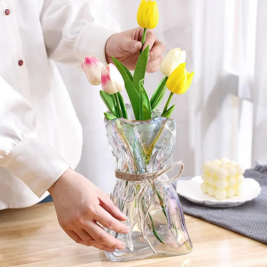 Modern Glass Irregular Shaped Vase