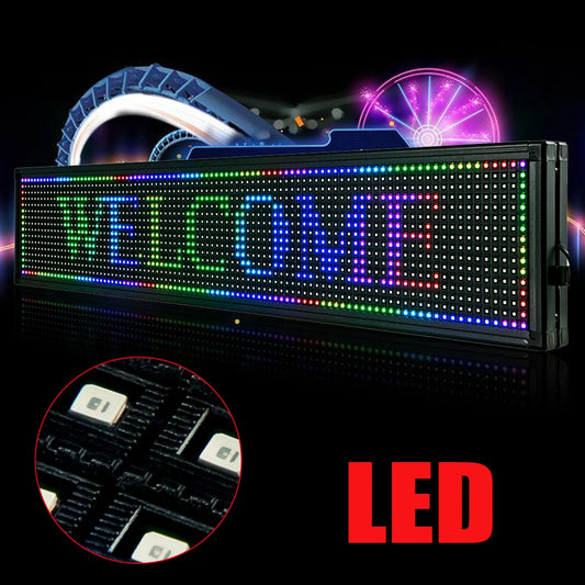 LED Seven Color Sign Decor