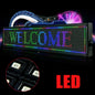 LED Seven Color Sign Decor