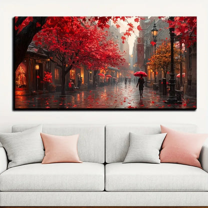 Fall Street Cross Stitch Kit