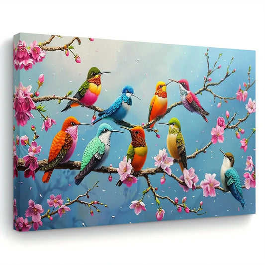 Hummingbird Canvas Art Painting