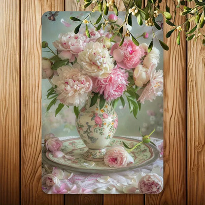 Country Style Vase Metal Art