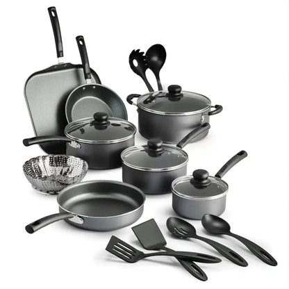 Stainless Steel Nonstick Gray Cookware Set