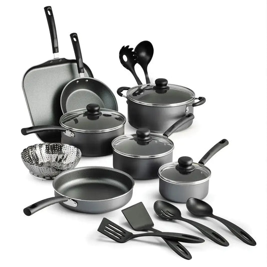 Stainless Steel Nonstick Gray Cookware Set