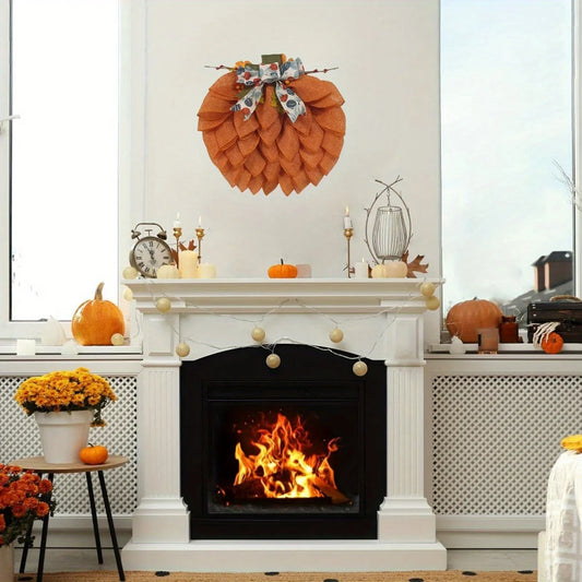 Pumpkin Wreath Fall Decor