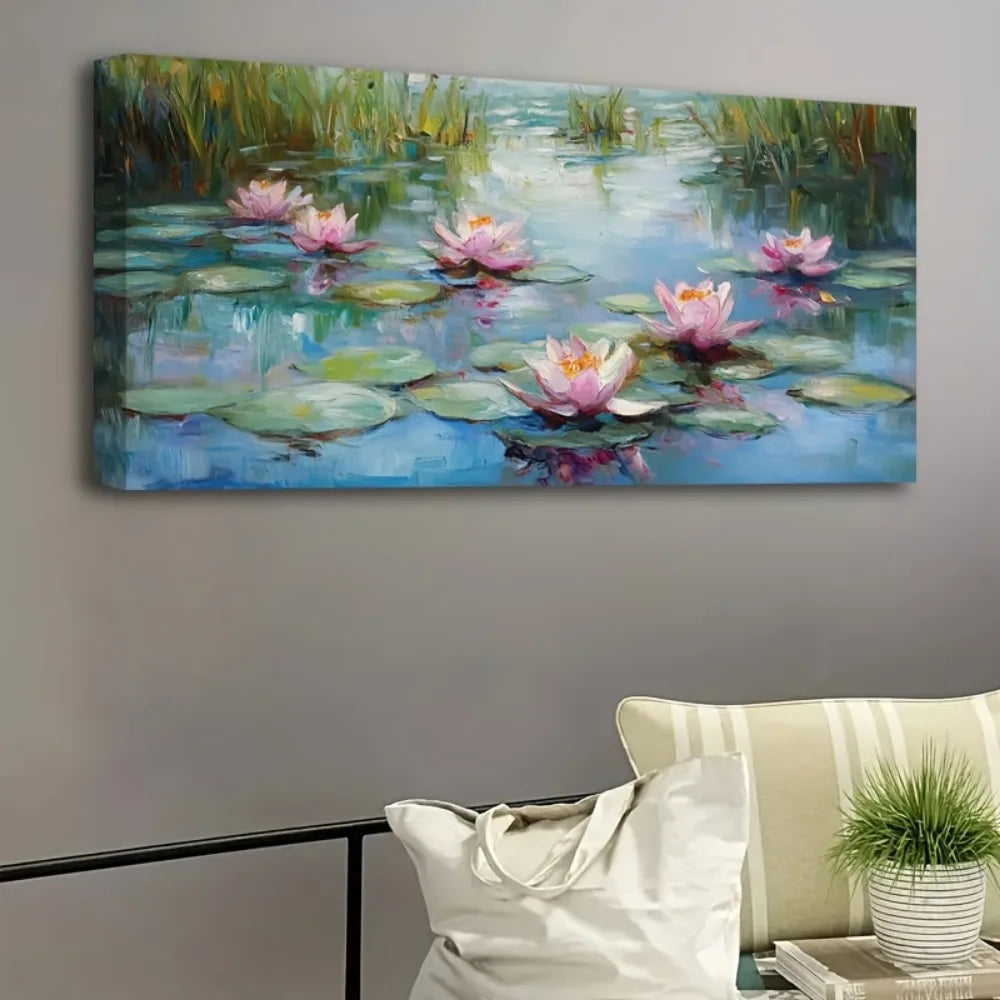 Modern Lily Pads Canvas Print