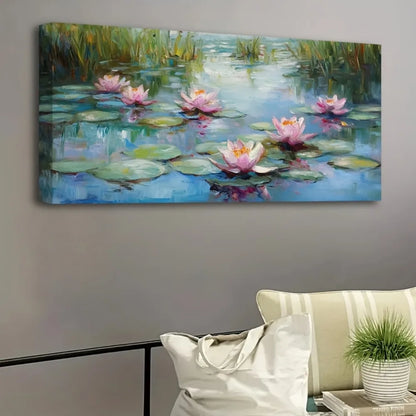 Modern Lily Pads Canvas Print