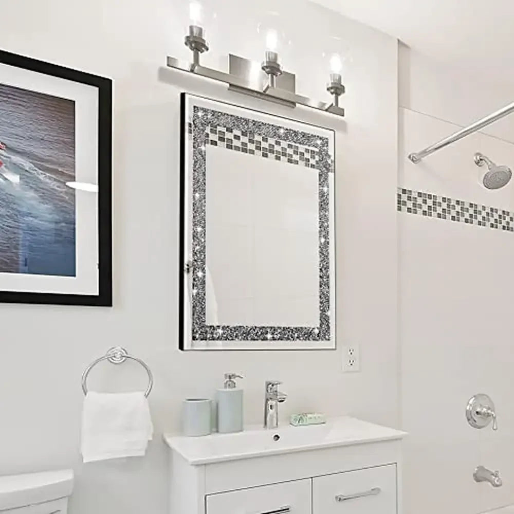 Crystal Crushed Diamond Wall Mirror