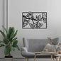 Metal Black And White Wall Art