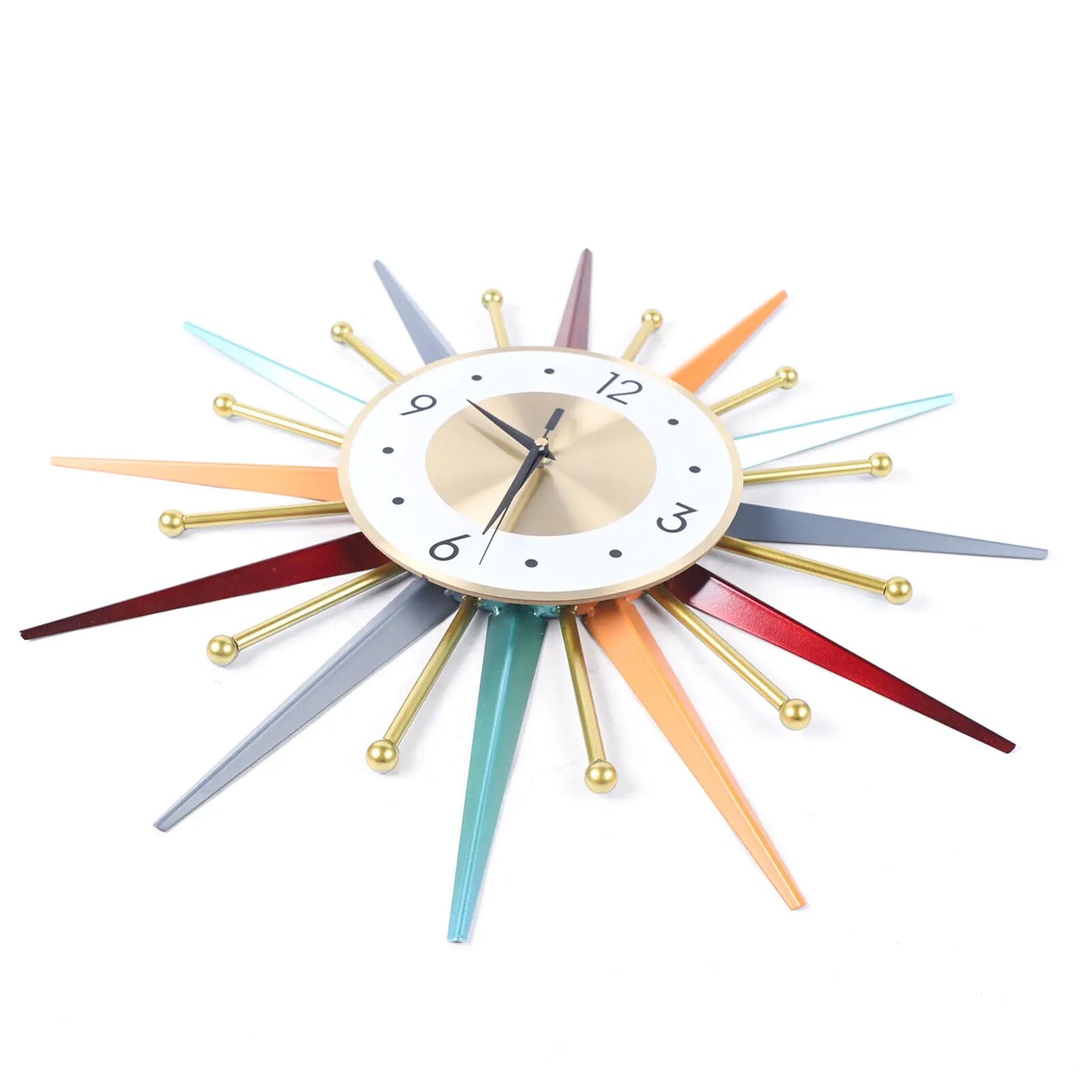 Starburst Wall Clock Decor