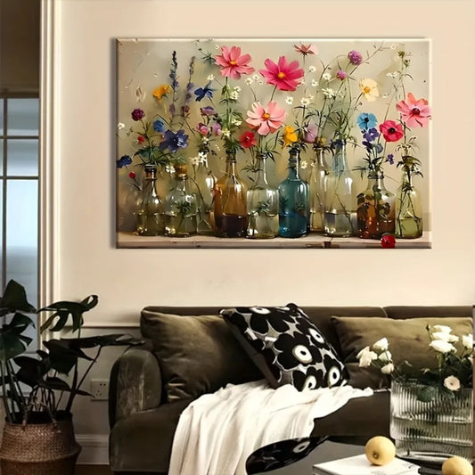 Bohemian Wildflower Canvas Wall Art