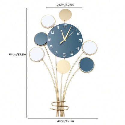 Tri Color Balloon Wall Clock Decor