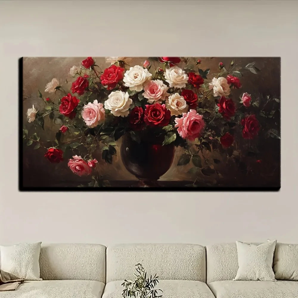 Victorian Style Floral Vase Print