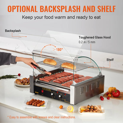 Commercial Electric Hot Dog Sausage Roller