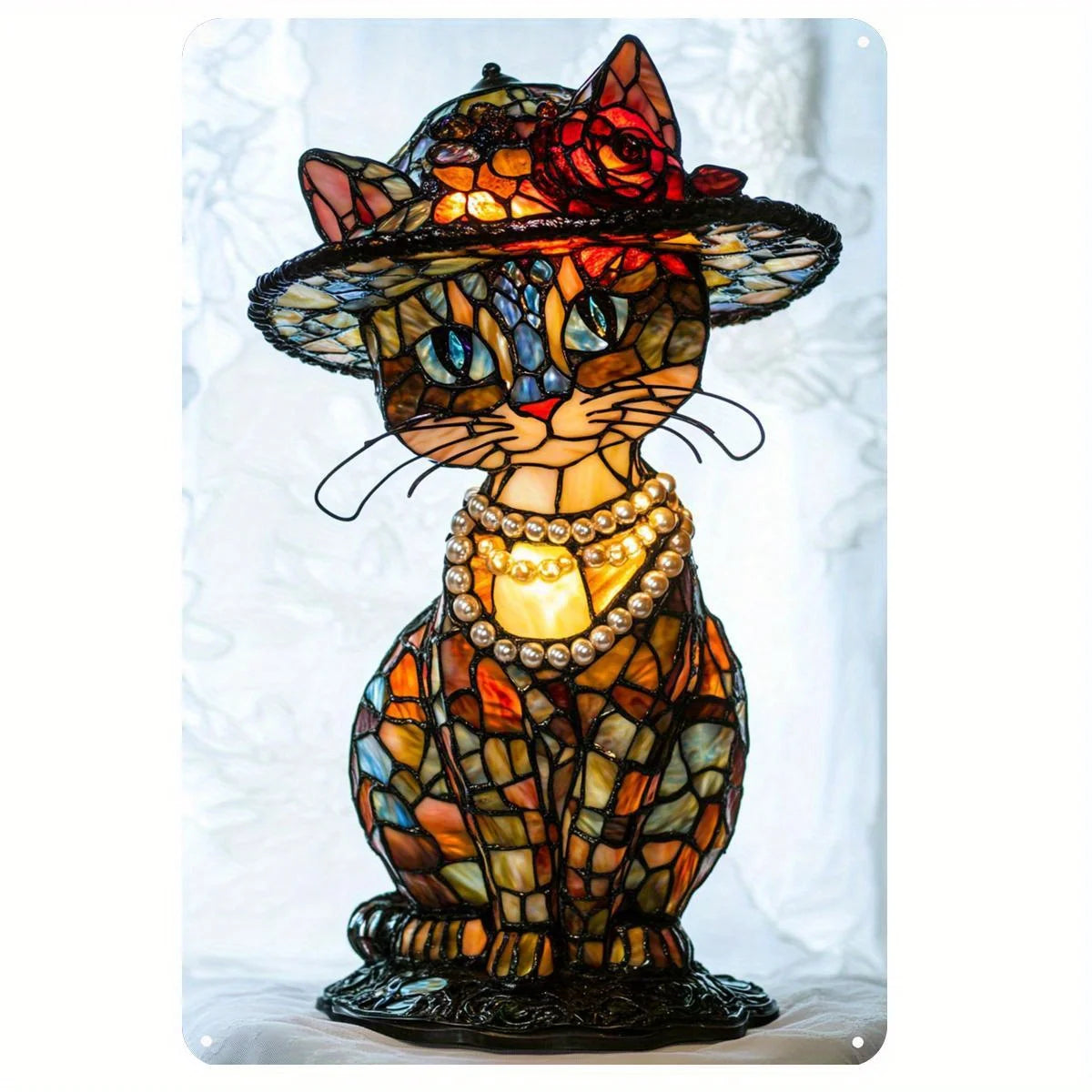 Retro Charm Cat Table Lamp