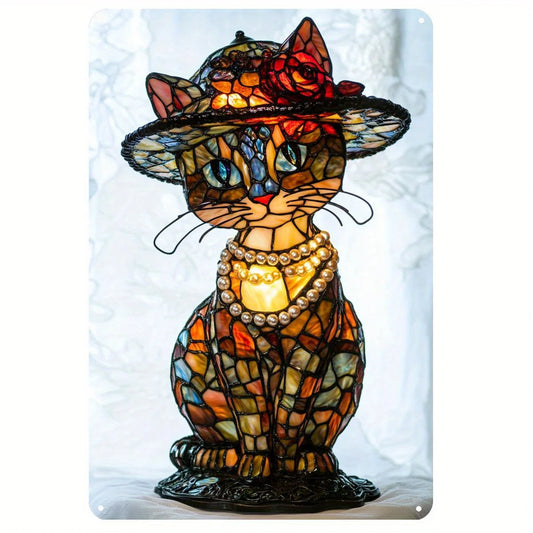 Retro Charm Cat Table Lamp