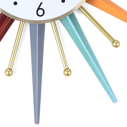 Starburst Wall Clock Decor