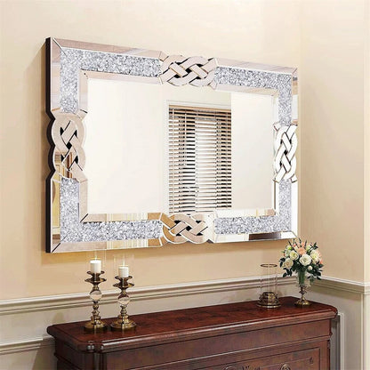 Crystal Crushed Diamond Decorative Mirror