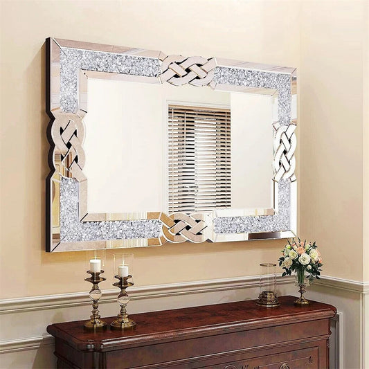 Crystal Crushed Diamond Decorative Mirror