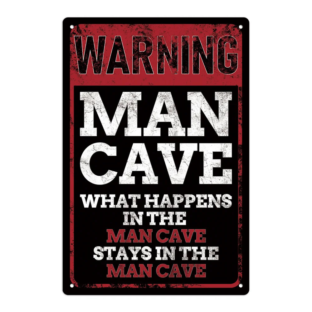 Mancave Metal Art Wall Art Decor