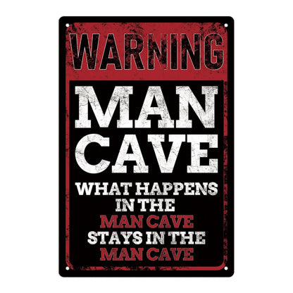 Mancave Metal Art Wall Art Decor