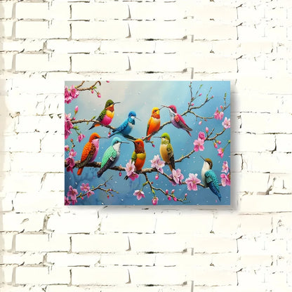Hummingbird Canvas Art Painting