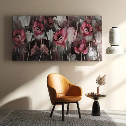 Pink Floral Canvas Art Print