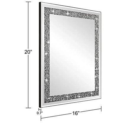 Crystal Crushed Diamond Wall Mirror