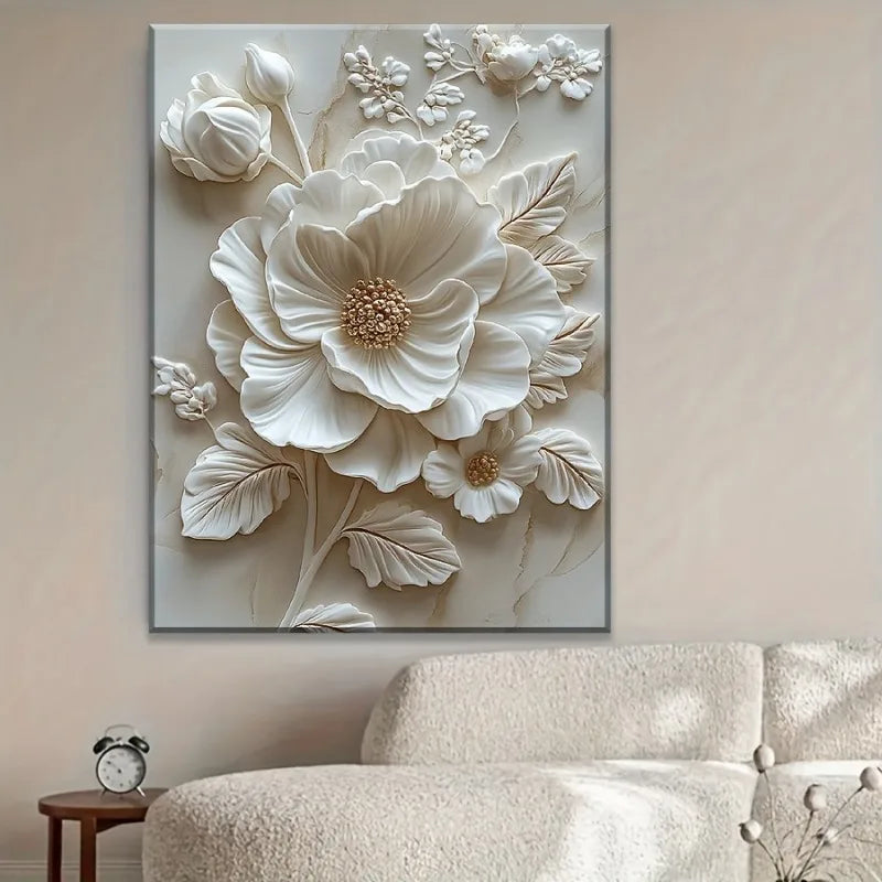 White Flower Canvas Print
