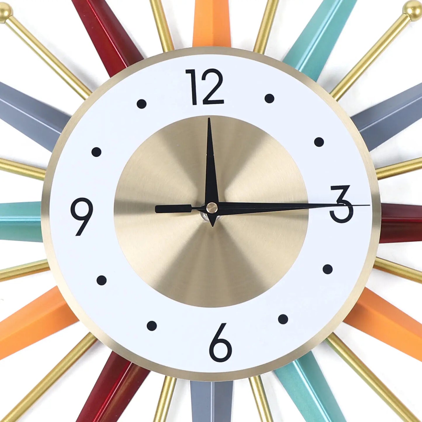 Starburst Wall Clock Decor