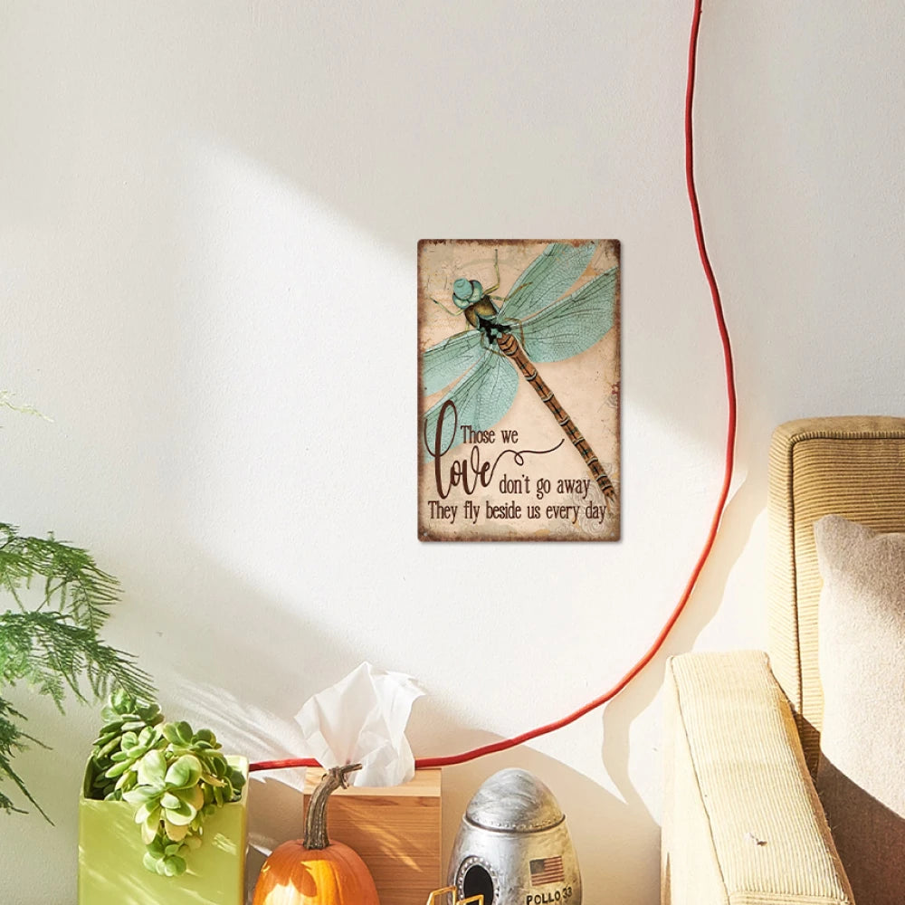 Dragonfly Metal Wall Art Decor
